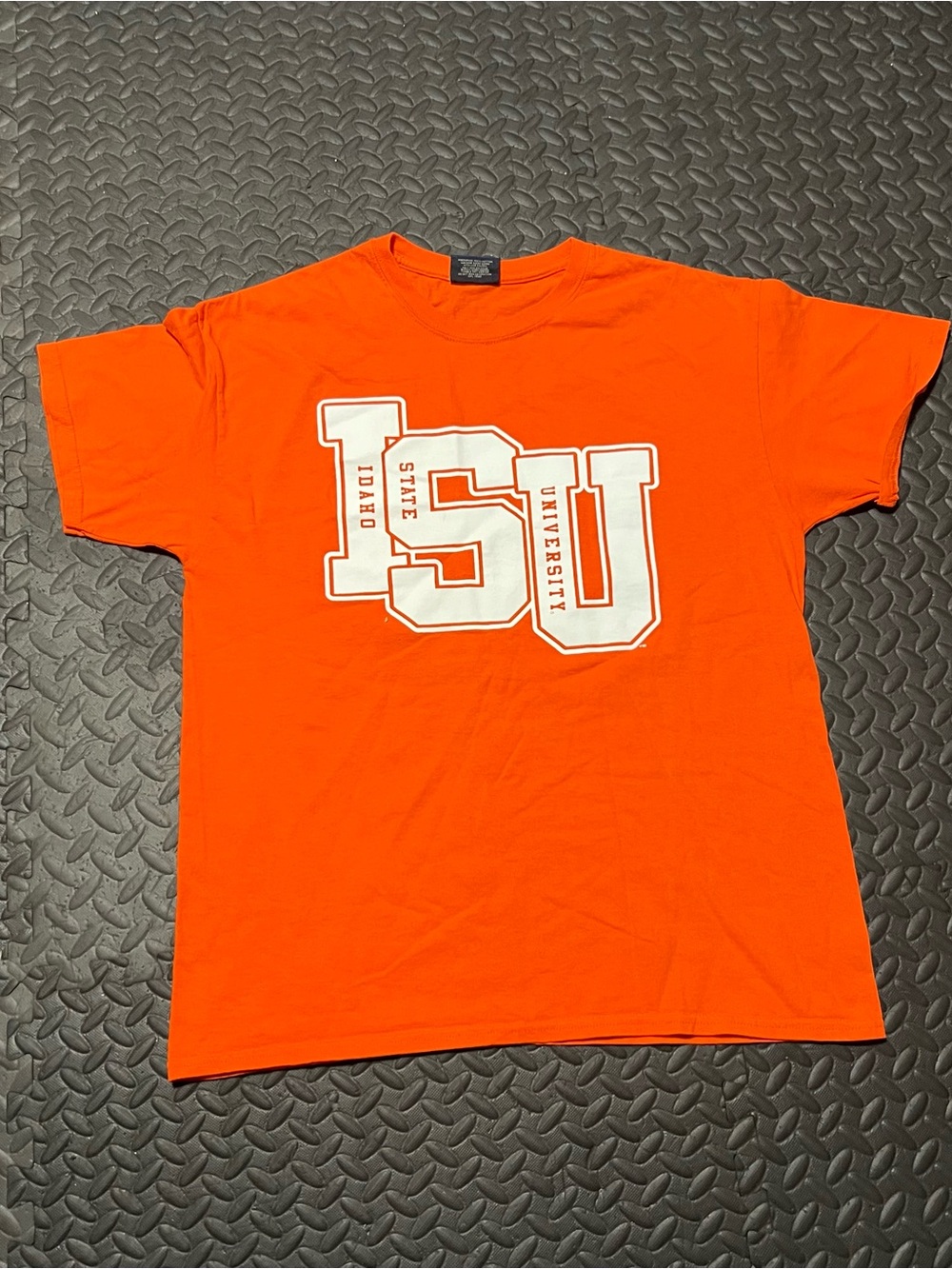 MV Sport Orange and Navy Logo Tee